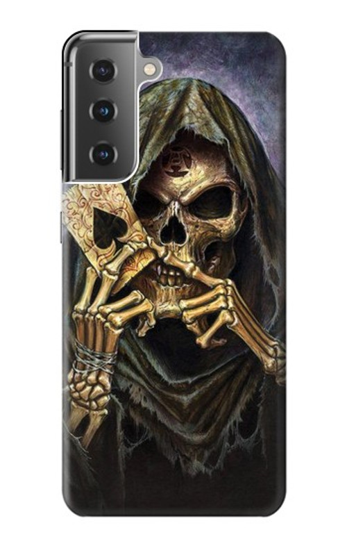 S3594 Grim Reaper Wins Poker Case Cover Custodia per Samsung Galaxy S21 Plus 5G, Galaxy S21+ 5G