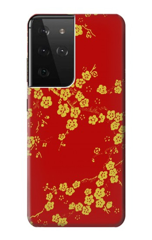 S2050 Cherry Blossoms Chinese Graphic Printed Case Cover Custodia per Samsung Galaxy S21 Ultra 5G