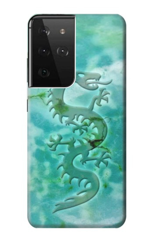 S2653 Dragon Green Turquoise Stone Graphic Case Cover Custodia per Samsung Galaxy S21 Ultra 5G
