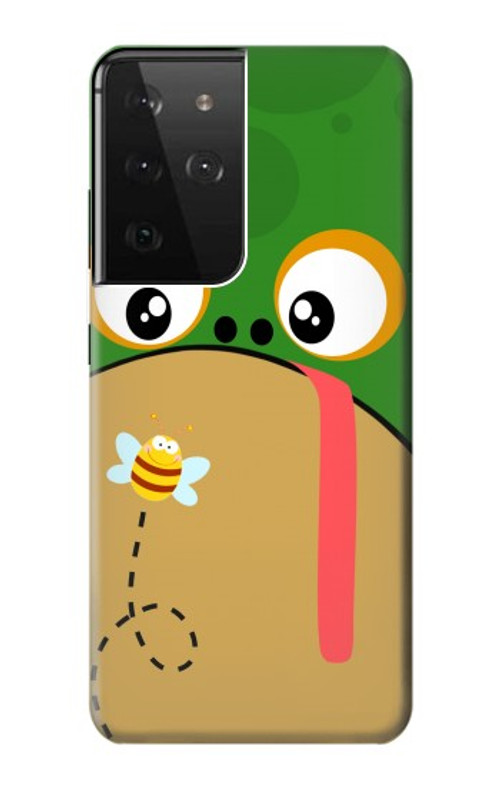 S2765 Frog Bee Cute Cartoon Case Cover Custodia per Samsung Galaxy S21 Ultra 5G
