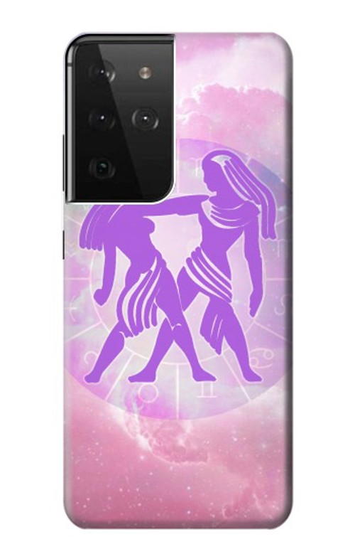 S3259 Zodiac Gemini Case Cover Custodia per Samsung Galaxy S21 Ultra 5G