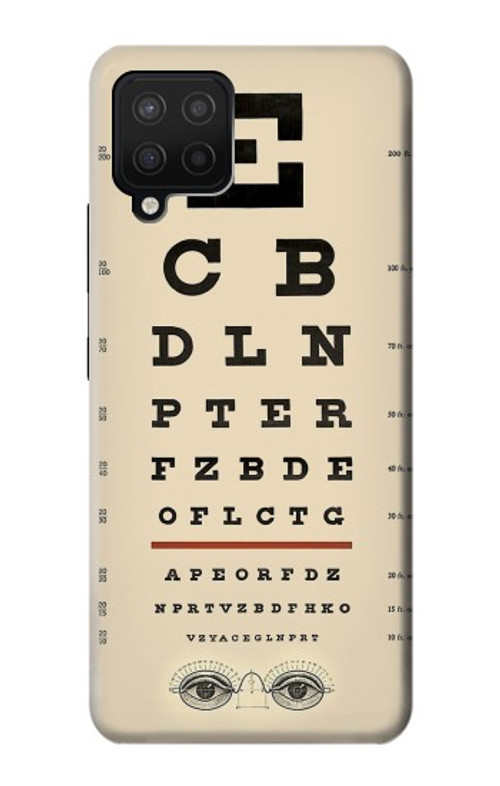 S2502 Eye Exam Chart Decorative Decoupage Poster Case Cover Custodia per Samsung Galaxy A12