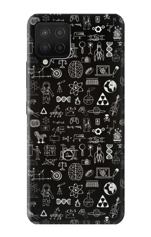 S3426 Blackboard Science Case Cover Custodia per Samsung Galaxy A12