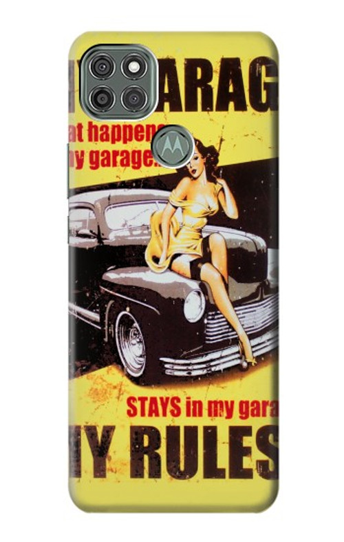 S3198 My Garage Pinup Girl Case Cover Custodia per Motorola Moto G9 Power