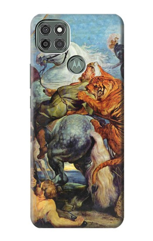 S3331 Peter Paul Rubens Tiger und Lowenjagd Case Cover Custodia per Motorola Moto G9 Power