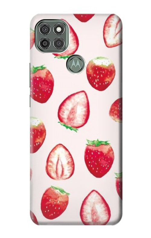 S3481 Strawberry Case Cover Custodia per Motorola Moto G9 Power