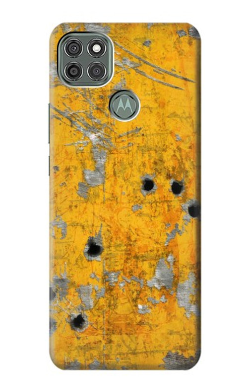 S3528 Bullet Rusting Yellow Metal Case Cover Custodia per Motorola Moto G9 Power