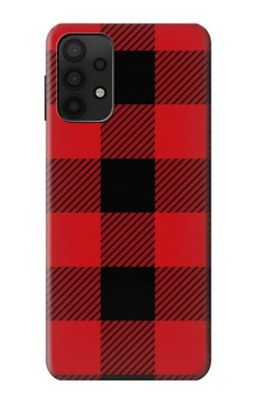 S2931 Red Buffalo Check Pattern Case Cover Custodia per Samsung Galaxy A32 5G