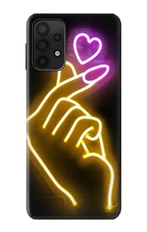 S3512 Cute Mini Heart Neon Graphic Case Cover Custodia per Samsung Galaxy A32 5G