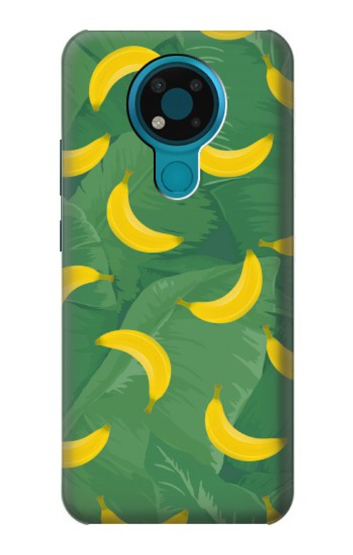 S3286 Banana Fruit Pattern Case Cover Custodia per Nokia 3.4