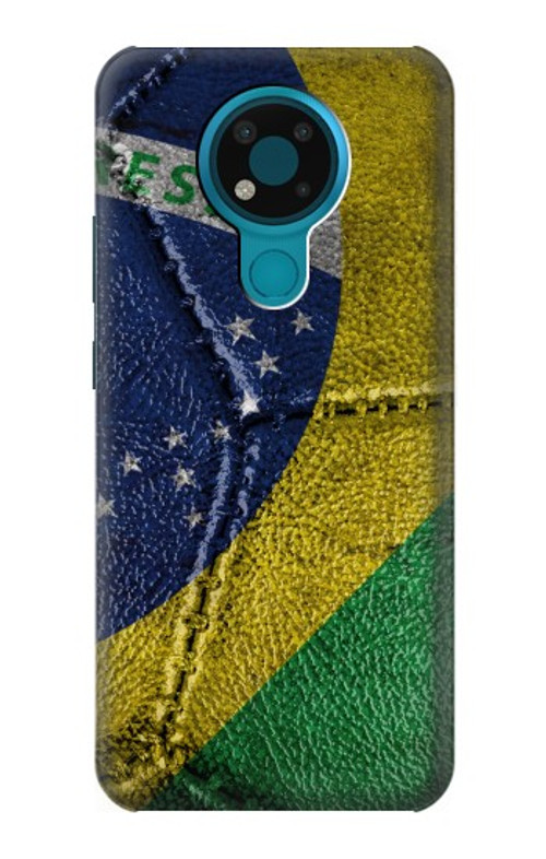 S3297 Brazil Flag Vintage Football Graphic Case Cover Custodia per Nokia 3.4