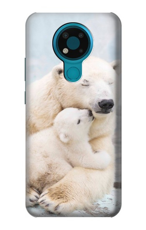 S3373 Polar Bear Hug Family Case Cover Custodia per Nokia 3.4