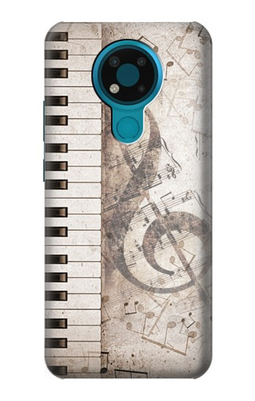 S3390 Music Note Case Cover Custodia per Nokia 3.4