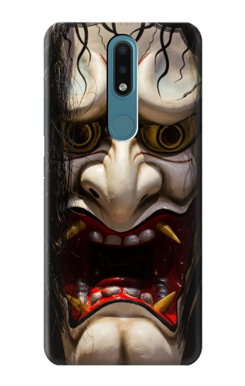 S2112 Hannya Demon Mask Case Cover Custodia per Nokia 2.4