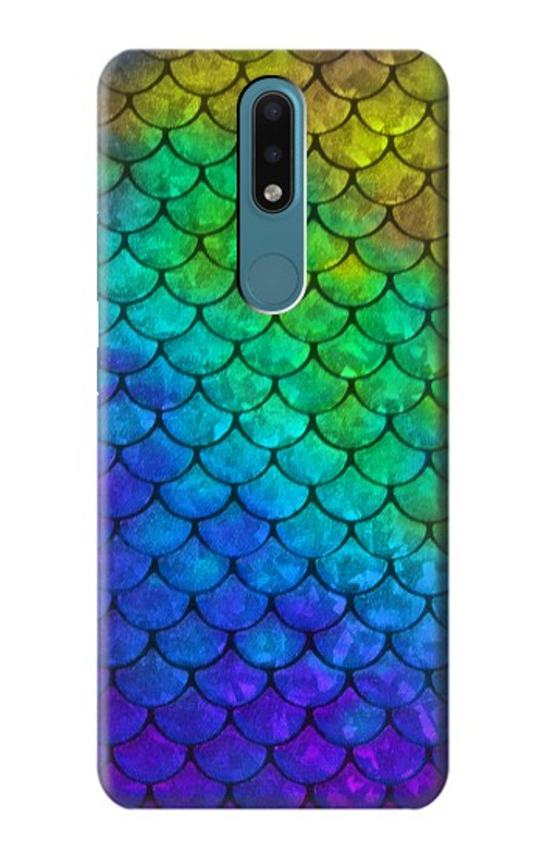 S2930 Mermaid Fish Scale Case Cover Custodia per Nokia 2.4