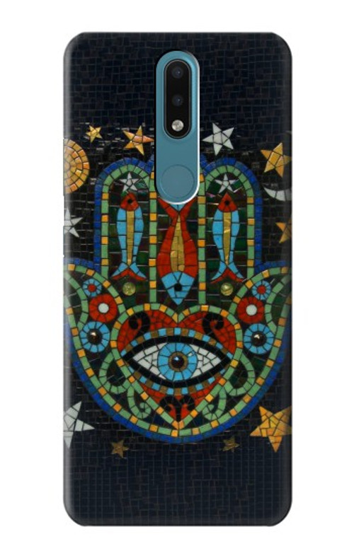 S3175 Hamsa Hand Mosaics Case Cover Custodia per Nokia 2.4