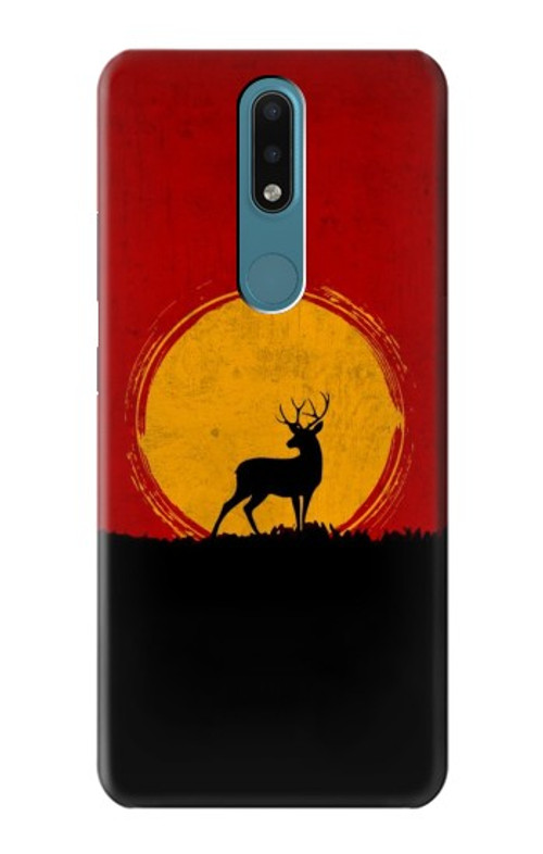 S3513 Deer Sunset Case Cover Custodia per Nokia 2.4