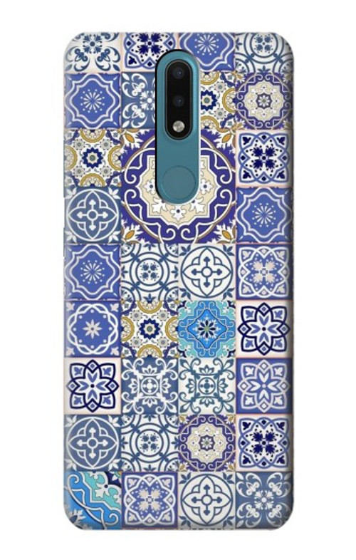 S3537 Moroccan Mosaic Pattern Case Cover Custodia per Nokia 2.4