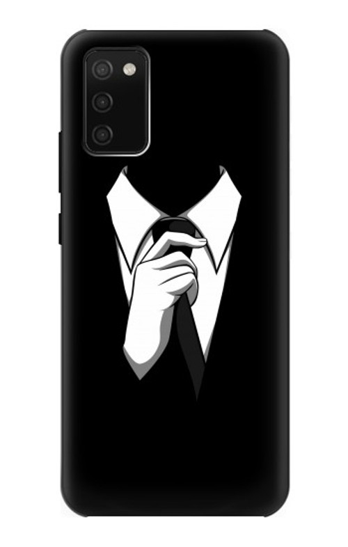 S1591 Anonymous Man in Black Suit Case Cover Custodia per Samsung Galaxy A02s, Galaxy M02s