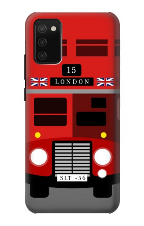 S2058 England British Double Decker Bus Case Cover Custodia per Samsung Galaxy A02s, Galaxy M02s