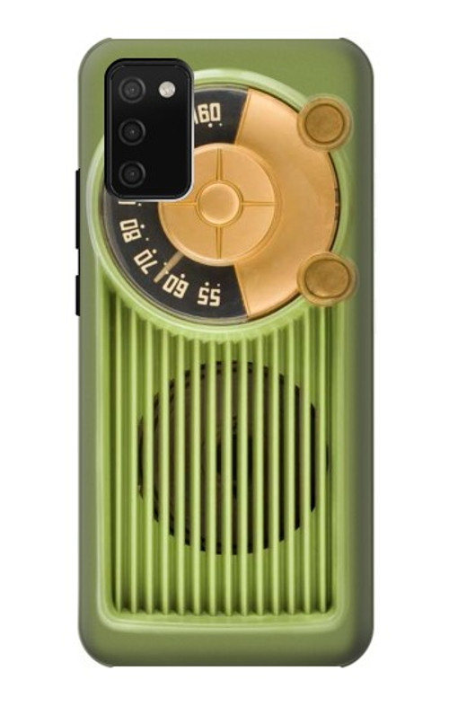 S2656 Vintage Bakelite Radio Green Case Cover Custodia per Samsung Galaxy A02s, Galaxy M02s