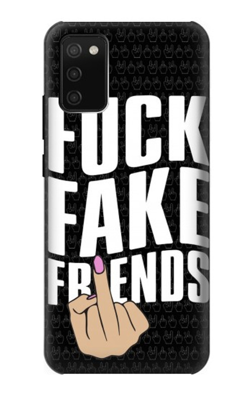S3598 Middle Finger Fuck Fake Friend Case Cover Custodia per Samsung Galaxy A02s, Galaxy M02s S3598 Middle Finger Fuck Fake Friend Case Cover Custodia per Samsung Galaxy A02s, Galaxy M02s