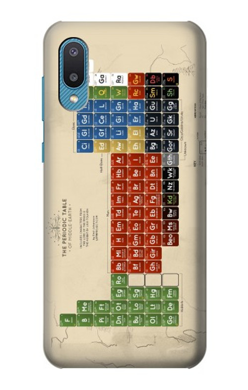 S1695 The Periodic Table of Middle Earth Case Cover Custodia per Samsung Galaxy A04, Galaxy A02, M02