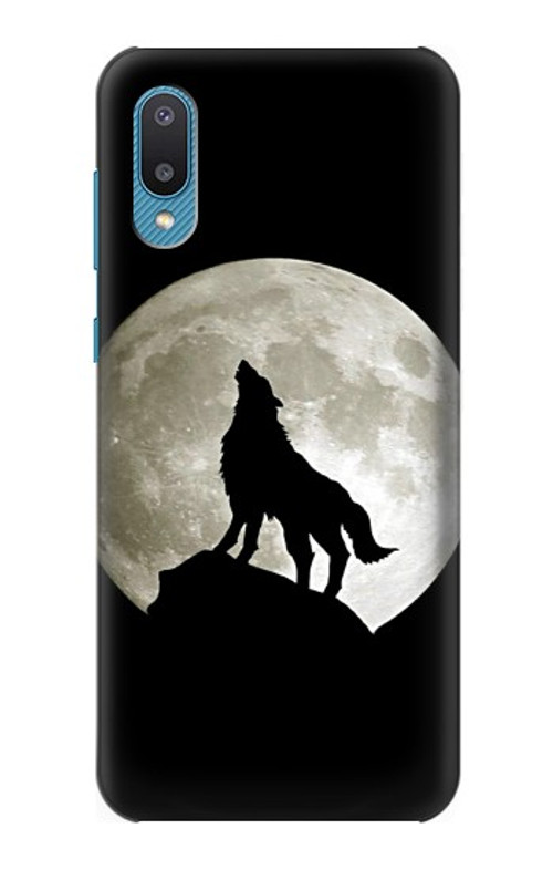 S1981 Wolf Howling at The Moon Case Cover Custodia per Samsung Galaxy A04, Galaxy A02, M02