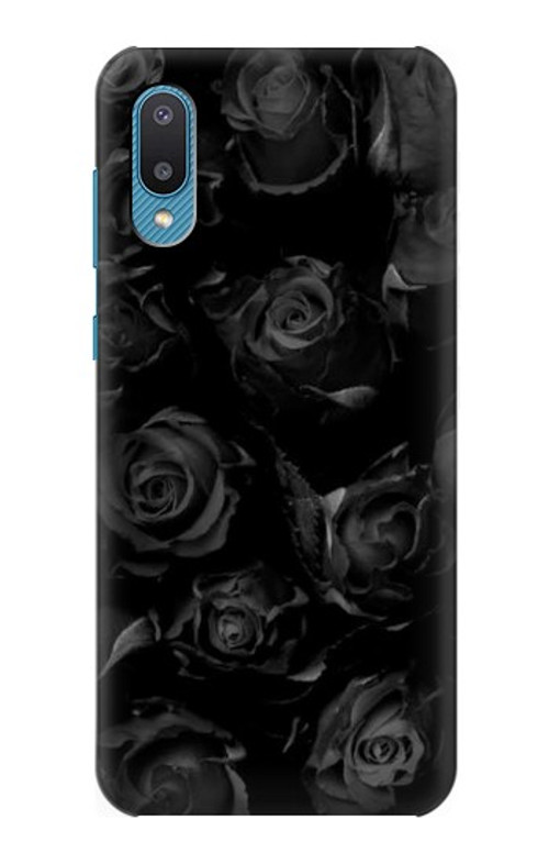 S3153 Black Roses Case Cover Custodia per Samsung Galaxy A04, Galaxy A02, M02