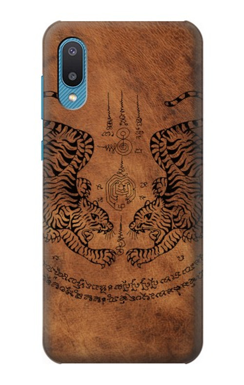 S3209 Sak Yant Twin Tiger Case Cover Custodia per Samsung Galaxy A04, Galaxy A02, M02