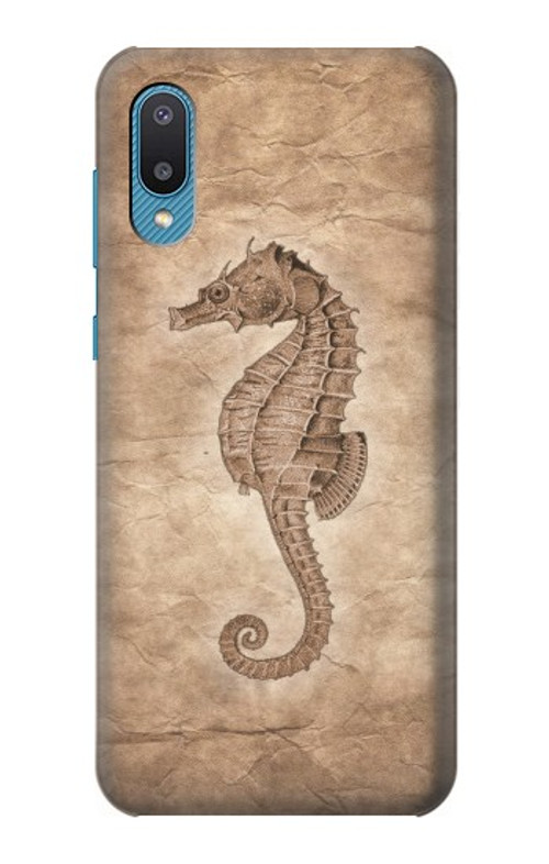 S3214 Seahorse Skeleton Fossil Case Cover Custodia per Samsung Galaxy A04, Galaxy A02, M02