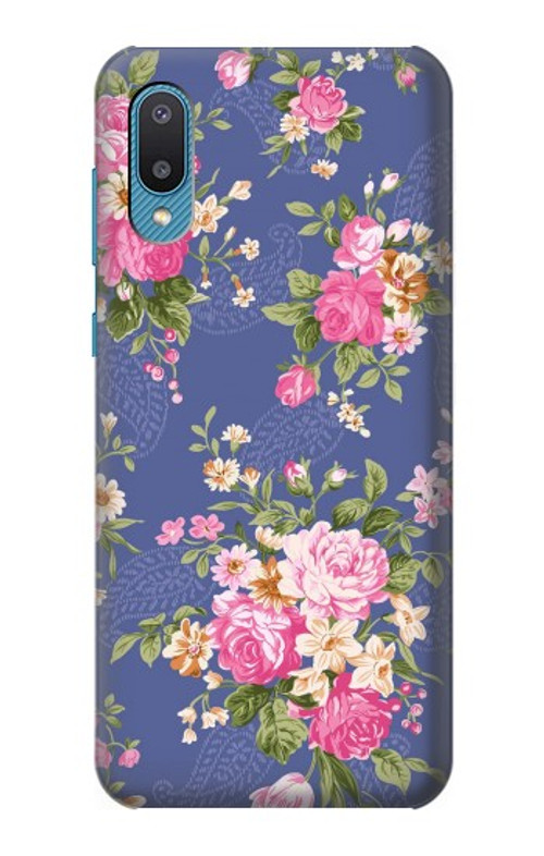 S3265 Vintage Flower Pattern Case Cover Custodia per Samsung Galaxy A04, Galaxy A02, M02