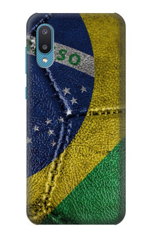 S3297 Brazil Flag Vintage Football Graphic Case Cover Custodia per Samsung Galaxy A04, Galaxy A02, M02