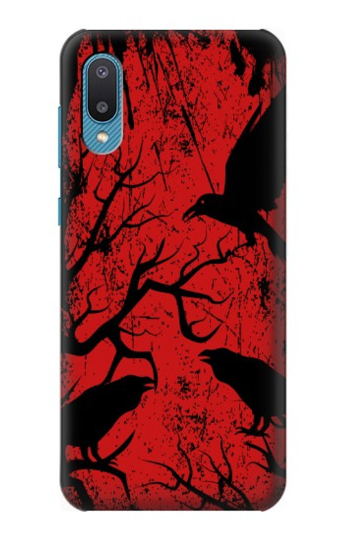 S3325 Crow Black Blood Tree Case Cover Custodia per Samsung Galaxy A04, Galaxy A02, M02