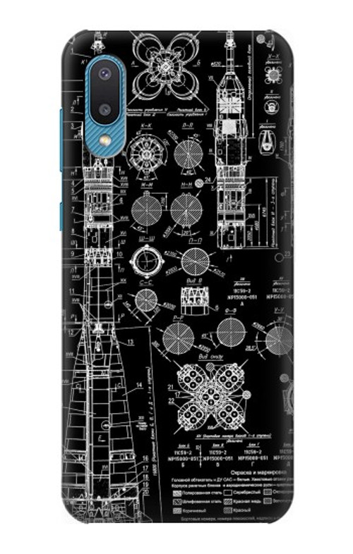 S3436 Apollo Blue Print Case Cover Custodia per Samsung Galaxy A04, Galaxy A02, M02