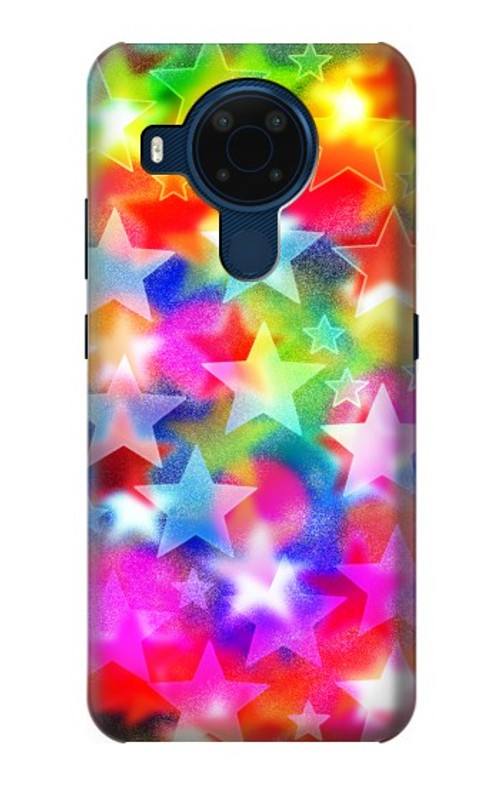 S3292 Colourful Disco Star Case Cover Custodia per Nokia 5.4