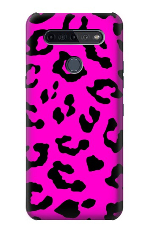 S1850 Pink Leopard Pattern Case Cover Custodia per LG K51S