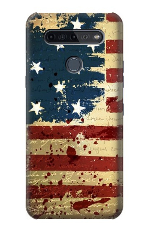 S2349 Old American Flag Case Cover Custodia per LG K51S