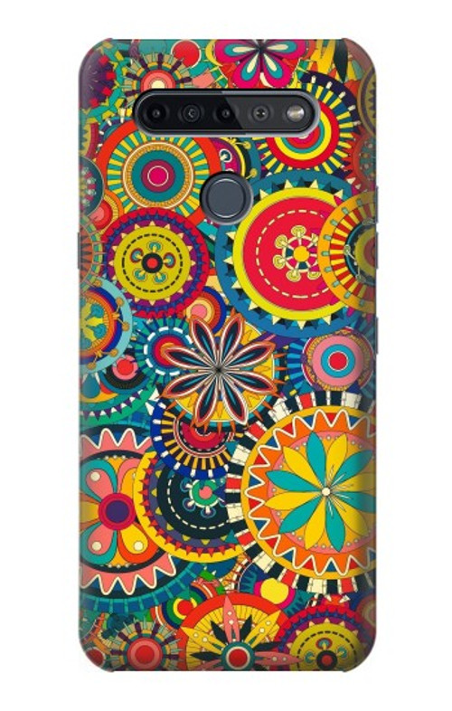 S3272 Colorful Pattern Case Cover Custodia per LG K51S