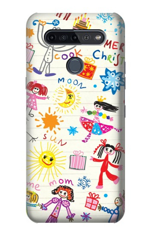 S3280 Kids Drawing Case Cover Custodia per LG K51S