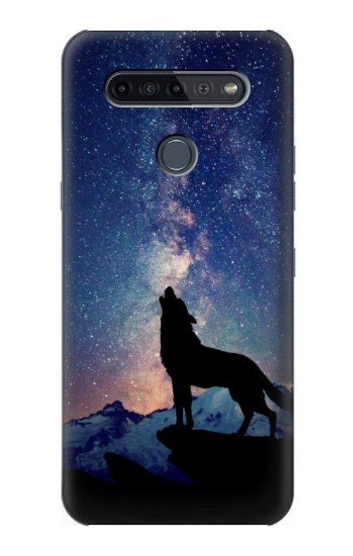 S3555 Wolf Howling Million Star Case Cover Custodia per LG K51S