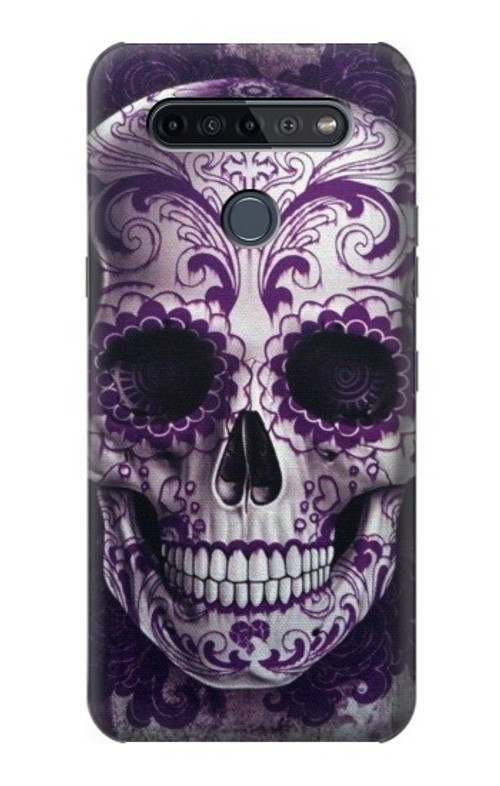 S3582 Purple Sugar Skull Case Cover Custodia per LG K51S