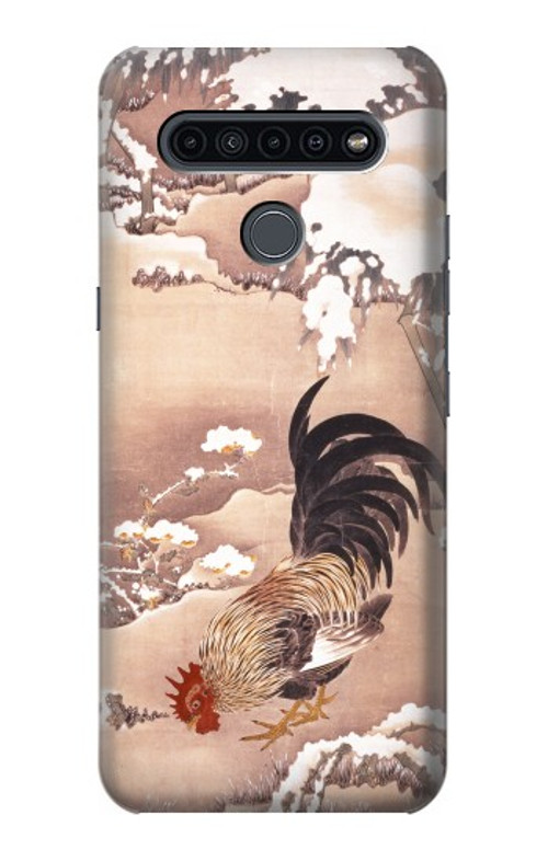 S1332 Ito Jakuchu Rooster Case Cover Custodia per LG K41S