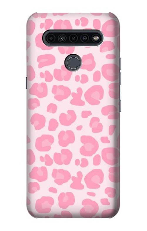 S2213 Pink Leopard Pattern Case Cover Custodia per LG K41S