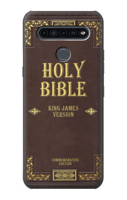 S2889 Holy Bible Cover King James Version Case Cover Custodia per LG K41S