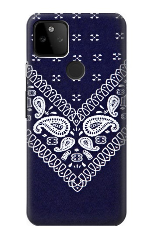 S3357 Navy Blue Bandana Pattern Case Cover Custodia per Google Pixel 5A 5G