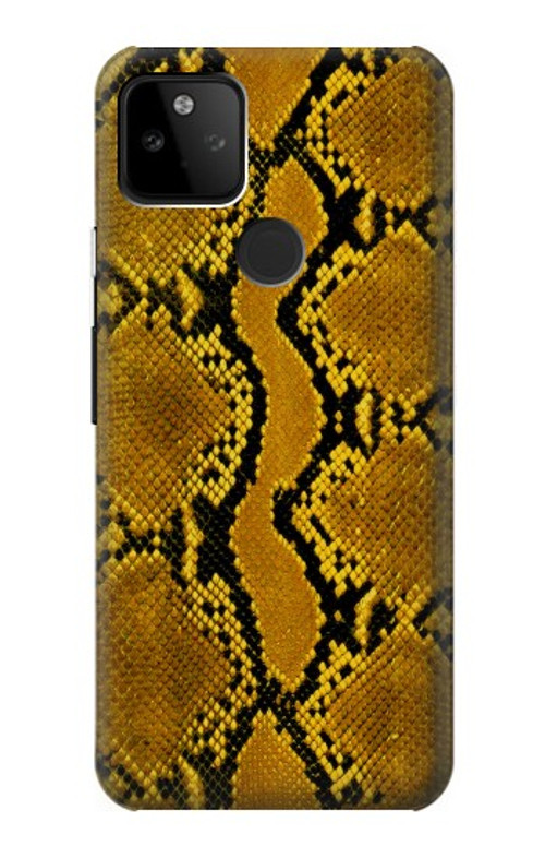 S3365 Yellow Python Skin Graphic Print Case Cover Custodia per Google Pixel 5A 5G