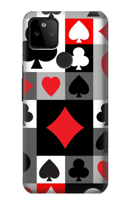 S3463 Poker Card Suit Case Cover Custodia per Google Pixel 5A 5G