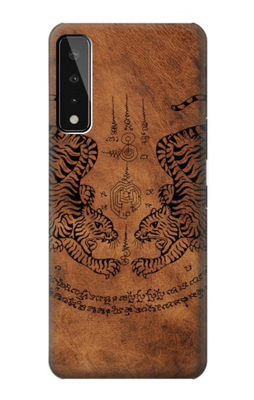 S3209 Sak Yant Twin Tiger Case Cover Custodia per LG Stylo 7 4G