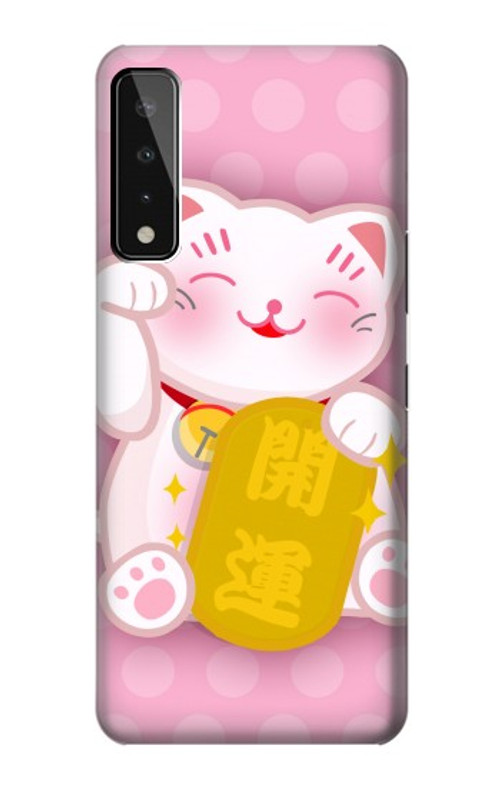 S3025 Pink Maneki Neko Lucky Cat Case Cover Custodia per LG Stylo 7 5G